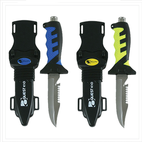 Atlantis K10 Scuba Diving Knife with Sheath and Leg Strap
