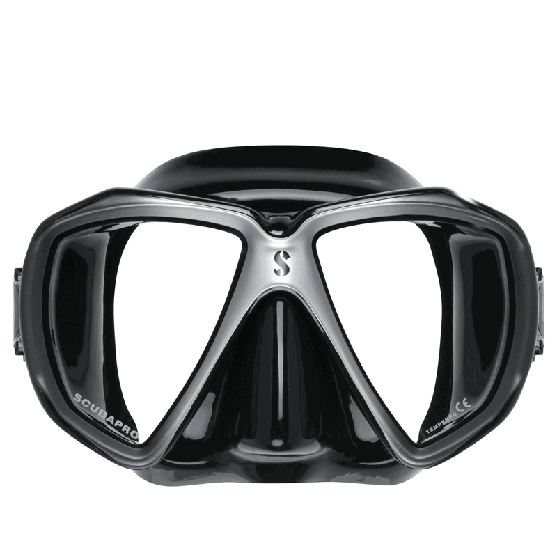 Scubpro spectra black silver diving mask
