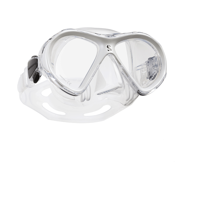 Scubapro Spectra Mini Mask Clear White with Free Sea Buff