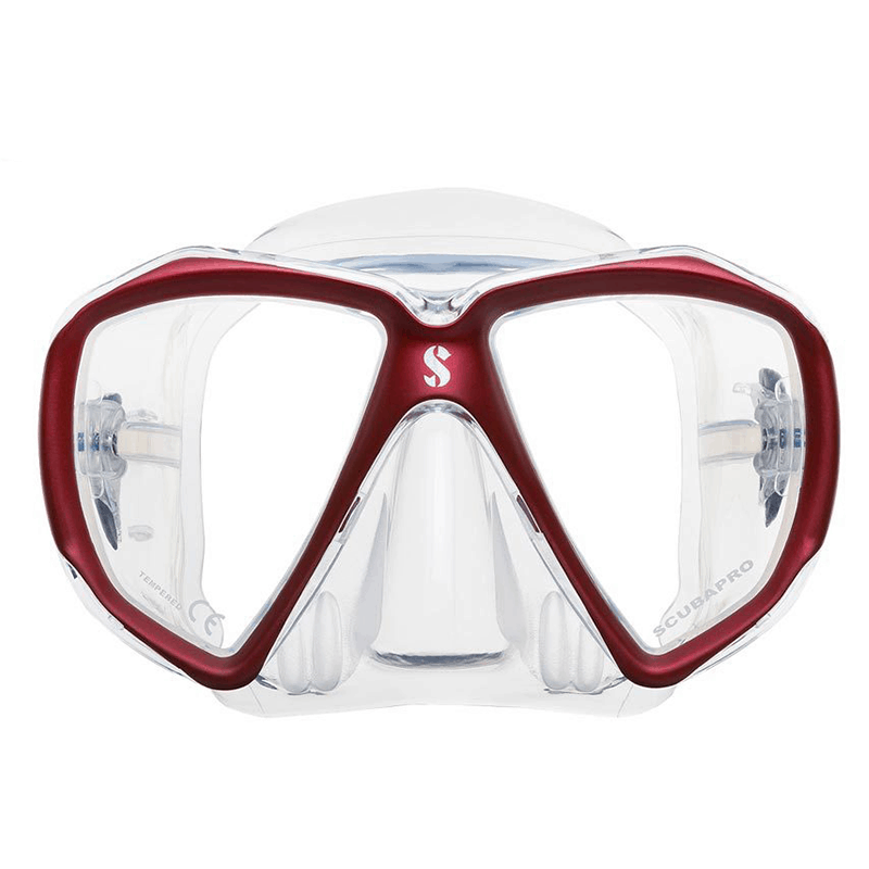 Scubpro spectra clear red diving mask