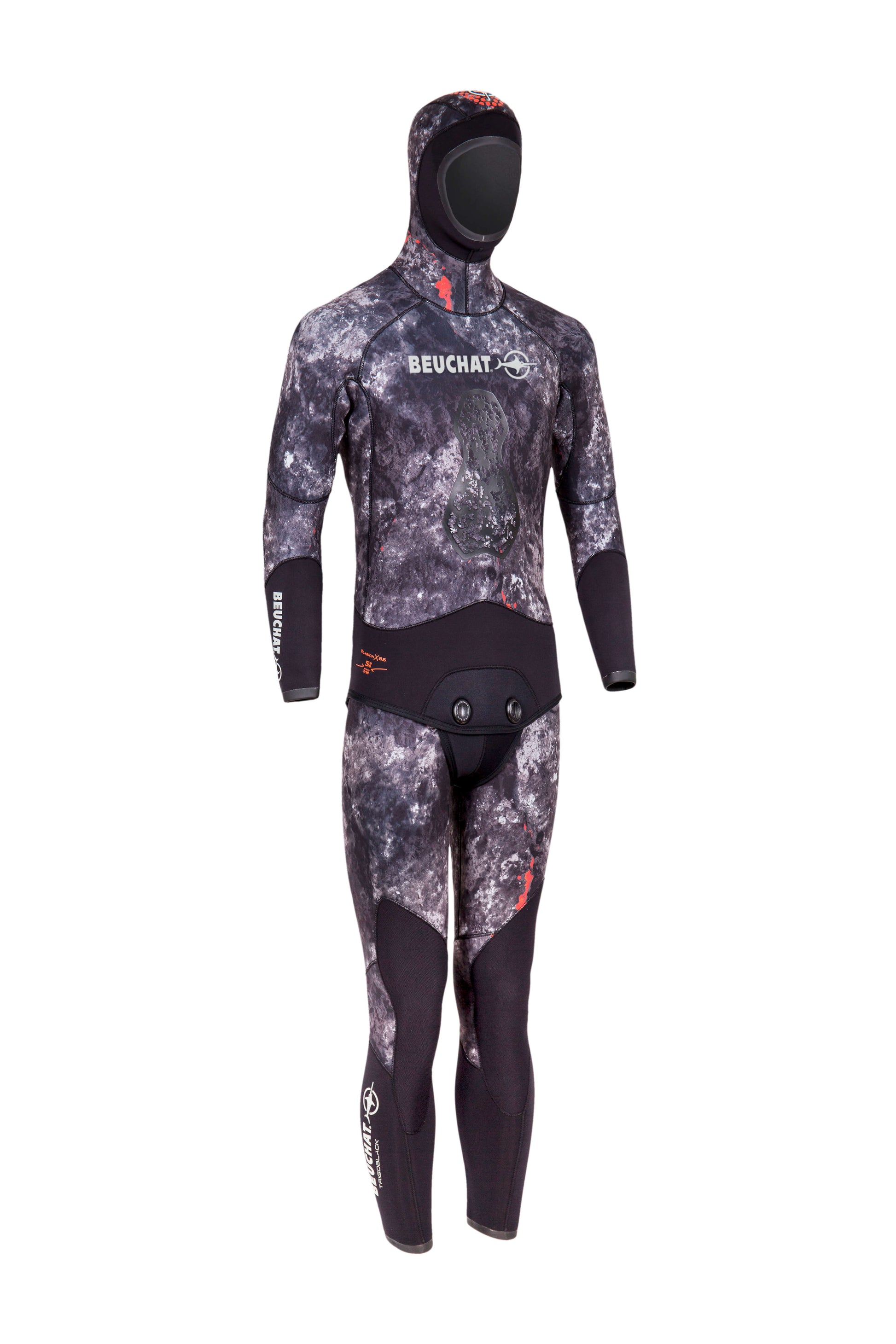 Beuchat TrigoBlack Freedive Wetsuit side on