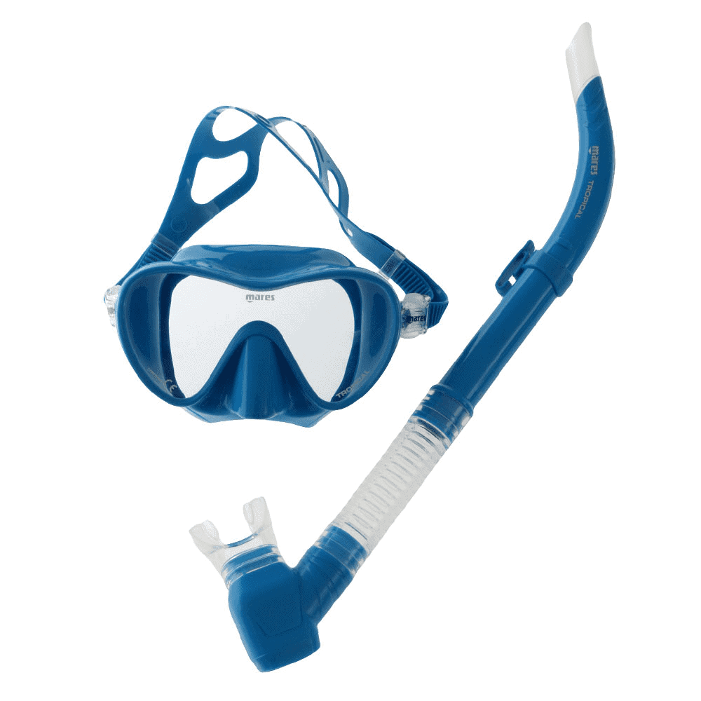 Mares Tropical Adult Mask and Snorkel Set Blue