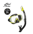 Tusa Visio Tri Ex Mask and Snorkel in Yellow