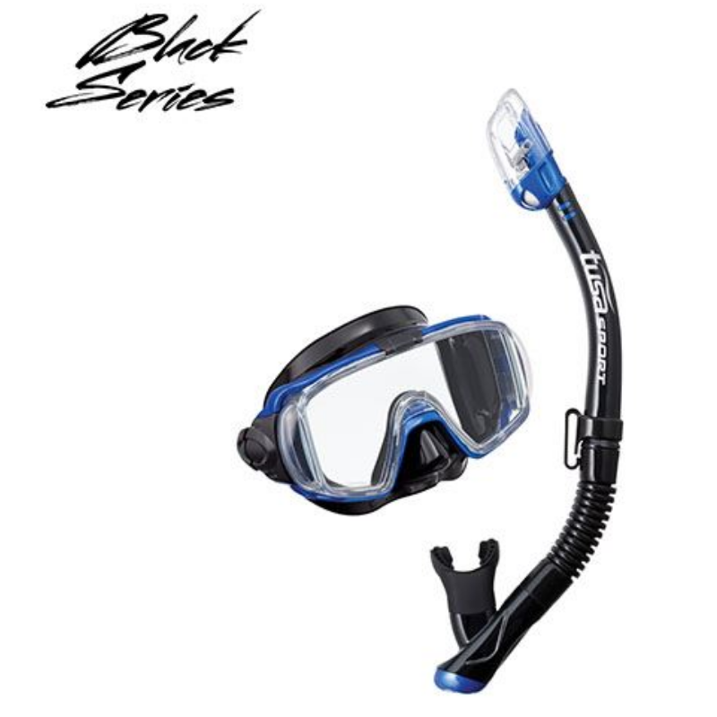 Tusa Visio Tri Ex Mask and Snorkel in Blue