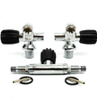 Manifolded valves with isolator for Back Mounted Twin Tank diving