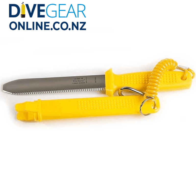 Victory Knives, Yellow Sheath with Carabiner
