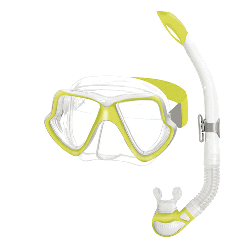 Mares Wahoo Adult Mask and Snorkel Set Yellow
