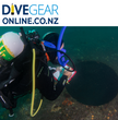 Technical diver using wet notes on a scuba dive