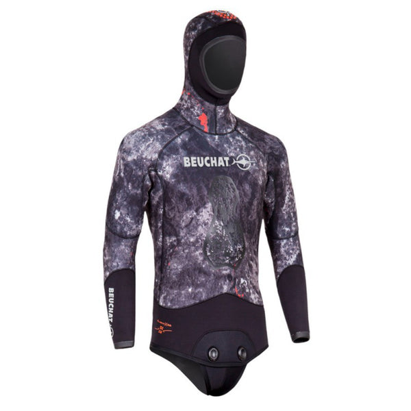 Beuchat Trigo Black Camo Open Cell wetsuit jacket