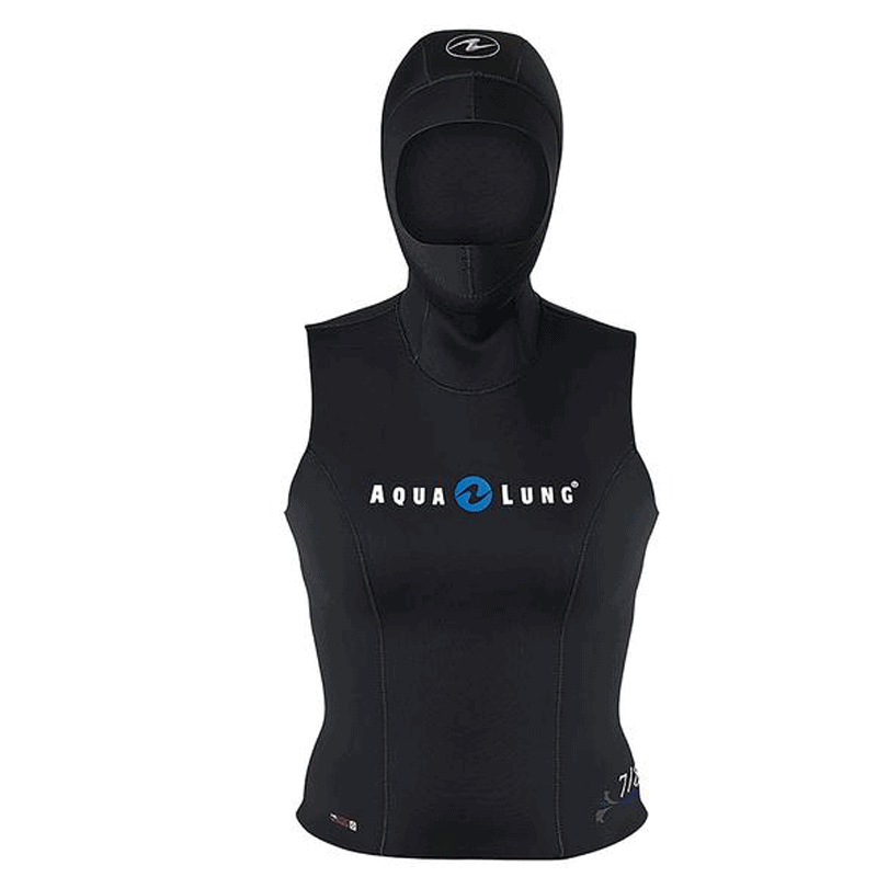 Aqualung Womans Hooded Vest for Swimming and Scuba Diving extra layer for warmth