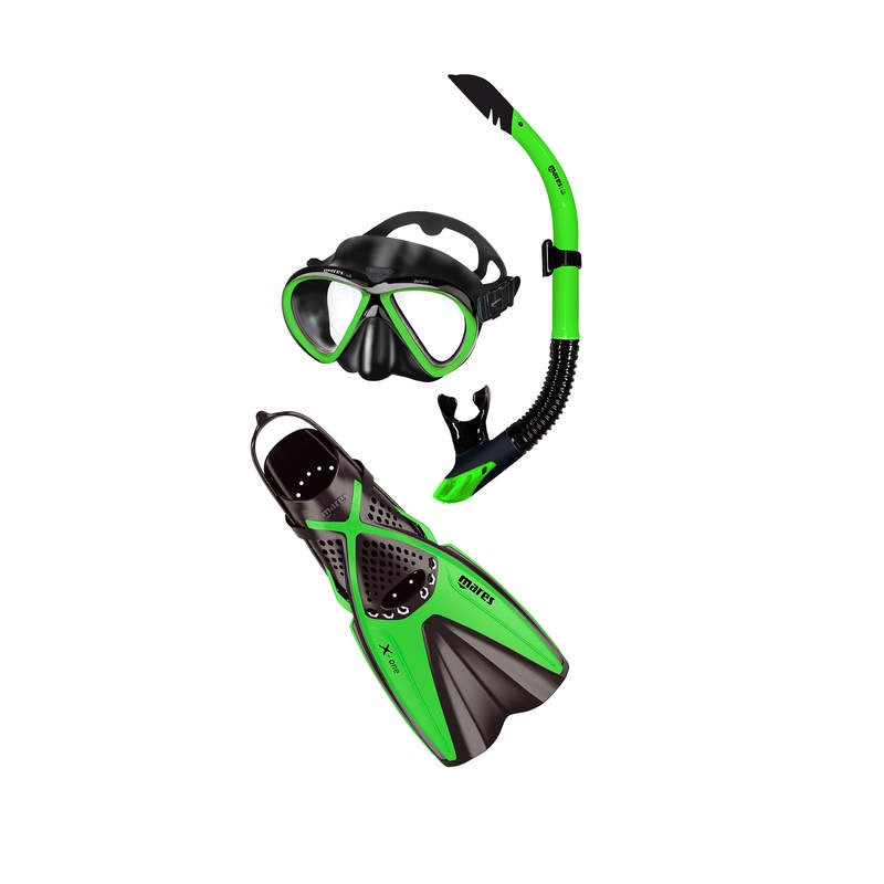Mares Bonito Combo Mask, Snorkel, Fin Set Red
