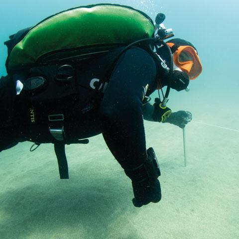 Scuba Diver doing Search and Recovery course
